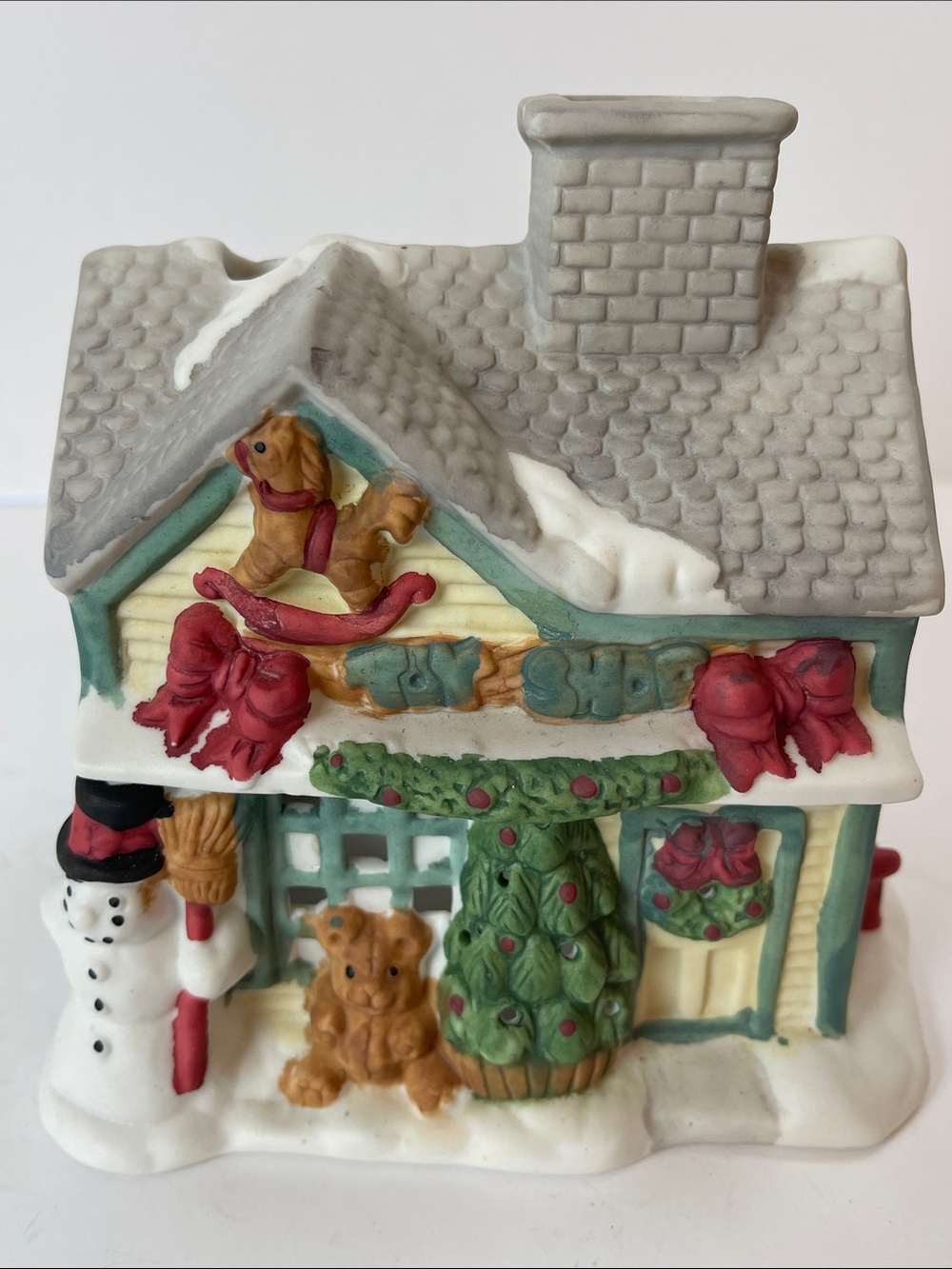 PARTYLITE HOLIDAY TOY SHOP TEALITE COTTAGE